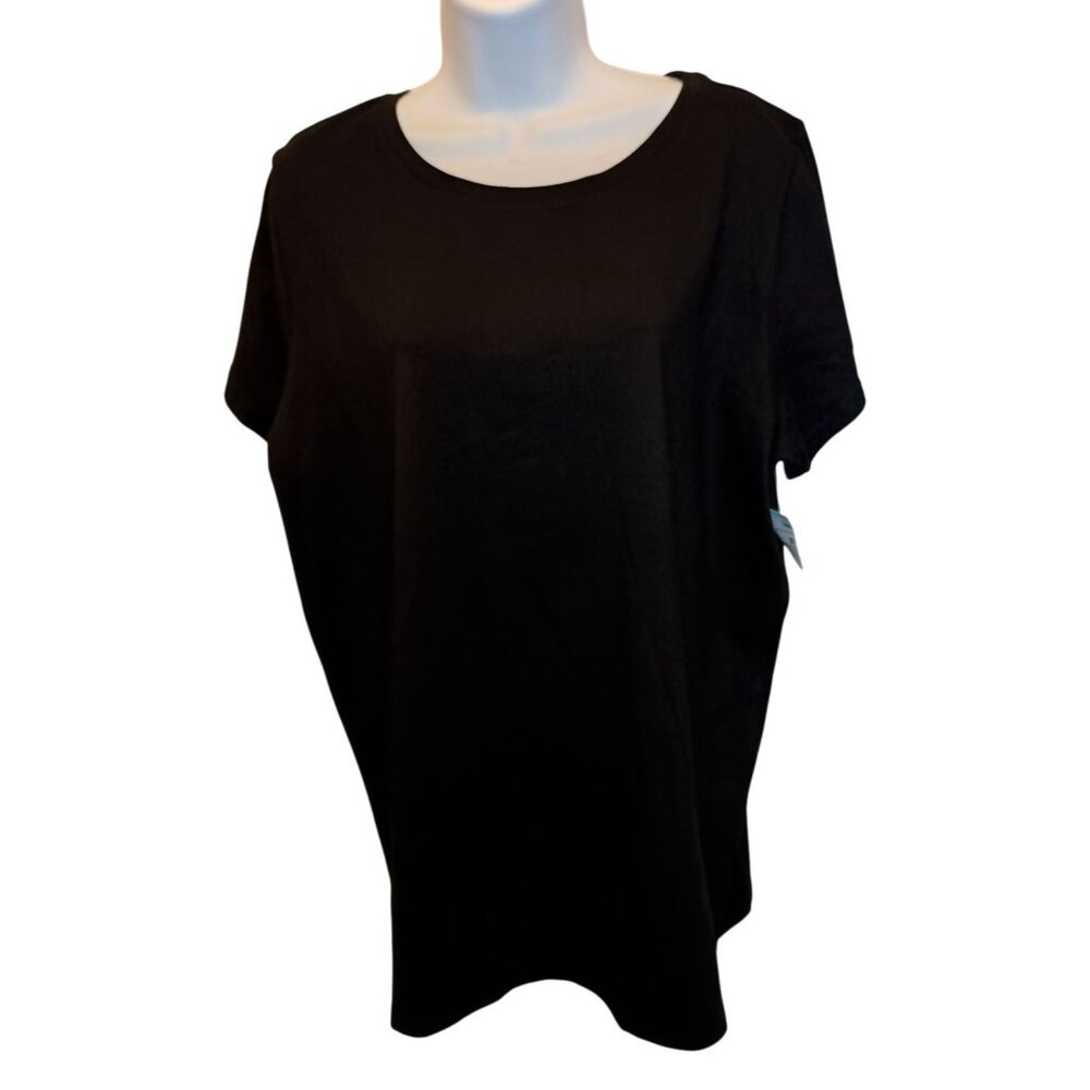 Aveto Black Short Sleeve T-Shirt Women's Sz. 2X Plus